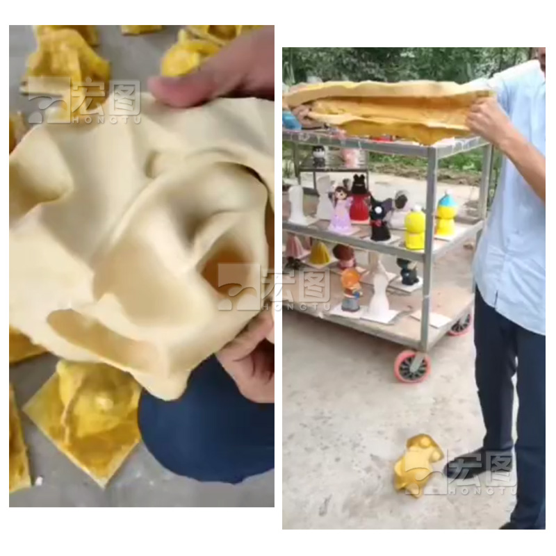 石膏娃娃硅膠模具抗撕裂測試 石膏娃娃硅膠模具抗撕裂測試